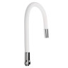 Излив смесителя для кухни, гибкий, силиконовый, 1 режим, 50см, белый
