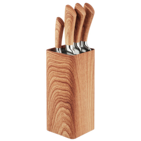 SATOSHI Роше Набор ножей кухонных 6пр, подставка с полипропиленовыми разделителями