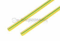 REXANT термоусадка трубка ТУТ 10/5 мм жел.-зел. цена за 1м(шт), (50!) 21-0007