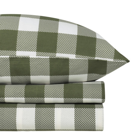 PROVANCE Эвкалипт Комплект постельного белья евро (4 предмета), бязь, 100% хлопок, зеленый