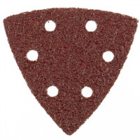 Треугольник абразивный на ворсовой подложке под &quot;липучку&quot;, перфорированный, P 24, 93 мм, 5 шт Matrix