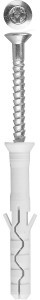 Дюбель-гвоздь ЗУБР "ПРОФЕССИОНАЛ" нейлоновый, потайный бортик, 8 x 100 мм, 50 шт