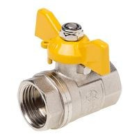 AQUALINK Кран шар. для газа 1/2&quot;, (вн-вн, г/г) бабочка, 7107