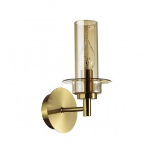 LUMION 6554/1W CLASSI LN25 бронза/коньячный/мет./стекло Бра E14 40W 220V MADONNA