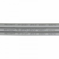 REXANT термоусадка трубка ТУТ 6/3 мм, серая (упак. 50 шт. по 1 м)  (50!) 20-6010