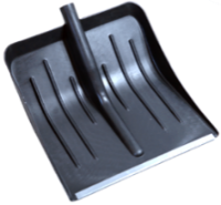 "Лопата №3" с алюминиевой планкой ~с алюминиевым черенком и V-ручкой