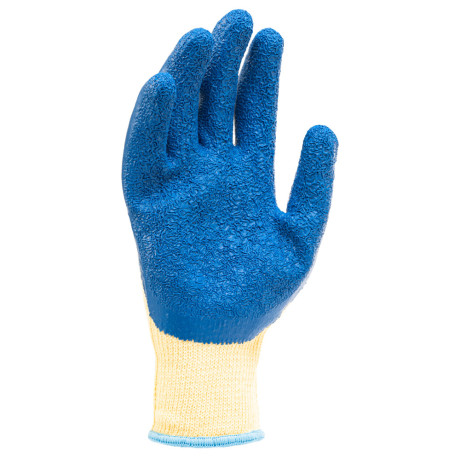 Перчатки трикотажные, полиэфирные, латексное рельефное покрытие, 10 Сибртех