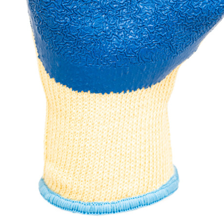 Перчатки трикотажные, полиэфирные, латексное рельефное покрытие, 10 Сибртех