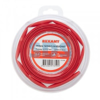 REXANT Трубка термоусадка ТУТ 6/3 мм красная, l ролика=2.44м (8ft) BL 29-0034