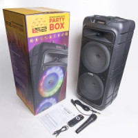 Музыкальный центр B52 Party Box, 40W (2x20W), АКБ 4500mA/h, Вluetooth до10м, USB, FM, микрофон,10100