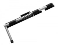 Засов Домарт ДОБРЫНЯ 450мм с пружиной мод.2 черный d-20мм5)