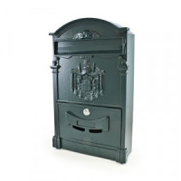 Ящик почтовый мет АЛЛЮР №4010 темно-зеленый В40,5*Ш25,5*Г7,5см,  2 кл