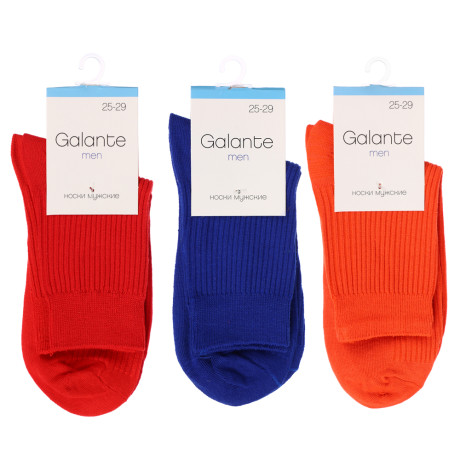 GALANTE Носки мужские р.27-29, 85% хлопок,10% полиэстер, 5% спандекс, 6 цв, НС22-04