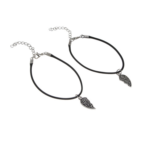 Браслет парный 2шт, d7,5 см, сплав, БЖ25-35