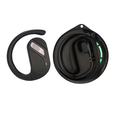 BY Наушники беспроводные OWS Герои КОНЁК с возд. проводимостью, пластик, чёрный, BT5.3, 50/500 mAh.