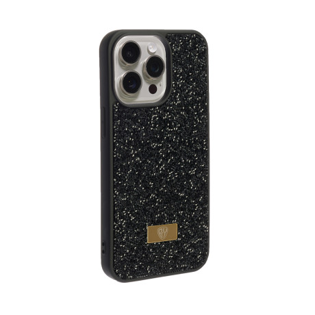 BY Чехол для смартфона КРИСТАЛЛЫ, iP - 15, материал TPU, чёрный