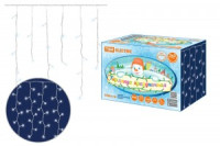 Гирлянда-занавес ул. 600LED, 6500К,  2х3м., бел. кауч., соед. до 5мод. IP65, прозр. TDM SQ0361-0045