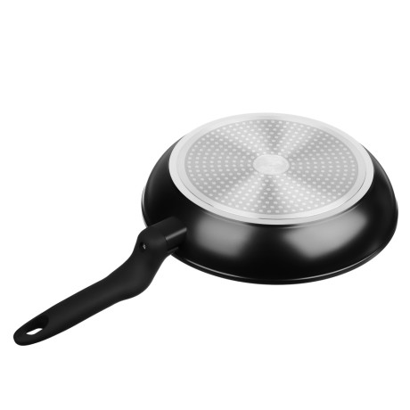 SATOSHI Стоун Сковорода литая с крышкой d26см, антипригарное покрытие мрамор, индукция