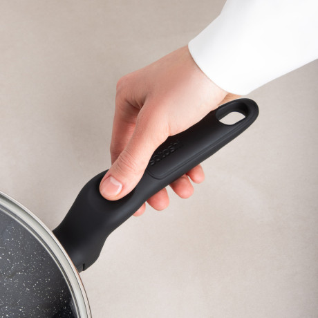 SATOSHI Стоун Сковорода литая с крышкой d26см, антипригарное покрытие мрамор, индукция