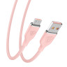 BY Кабель для зарядки Elite Micro USB, 3А, 1м, Быстрая зарядка QC3.0, 100см, розовый