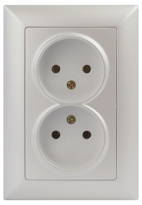 ЭРА Intro Solo роз. СУ, 2 мест. , 2х2P, 16A, перламутр, 250В, IP20, 4-204-06 4713