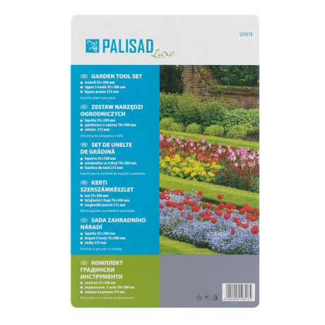 Набор садового инструмента с секатором, алюминиевый цельнолитой, 3 предмета, LUXE Palisad