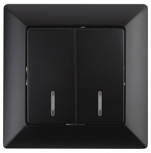 ЭРА Intro Solo выкл. СУ 2 кл. инд 10А IP20, антрацит 5094