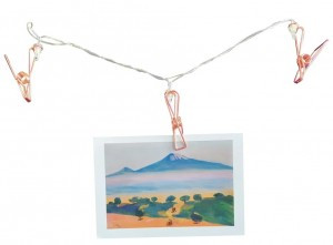 APEYRON Гирлянда-нить (бат) "Прищепка" 20LED теплый белый 4м. золото/медь (2*АА) провод.проз 15-60