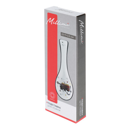 MILLIMI Котейка Подставка для ложки, 22x7x2,5см, керамика