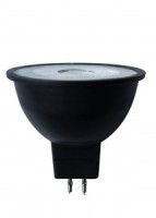 General MR16 GU5.3 8W(520lm) 4500K 4K 50x48 пластик/алюм, черный диффузор линз. 60гр 662119