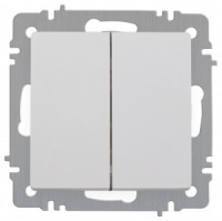 ЭРА Intro Accent мех. выкл. СУ 2 кл. 10А 250В, белый Б0063452