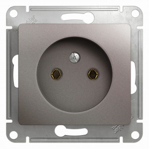 Systeme Electric GLOSSA мех. роз. СУ 1 мест. платина (пл.осн.) GSL001241 (5!)