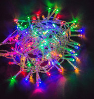 Гирлянда-нить 100LED RGB 6,5м 8реж. Прозр.пвх NGF-S01-100RGBY-5-6.5m-230-C8-TR-IP20 Navigator 80667