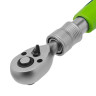 Ключ-трещотка телескопический 1/4", 170-230 мм, 72 зуба, с быстрым сбросом Сибртех
