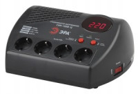 ЭРА стабилизатор напряжения 1ф. релейный компакт. СНК-1000-Ц 160-260В (10%), 4 роз. настольный