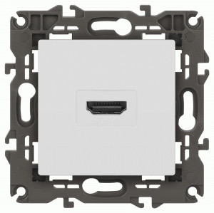 ЭРА Elegance мех. роз. СУ 1 мест. HDMI белый матовый 14-3114-01М 65776