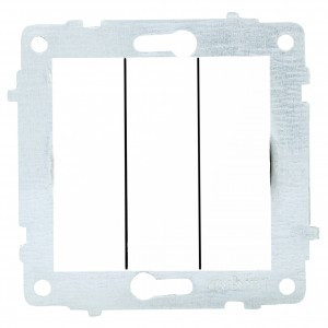 OVIVO мех. выкл. СУ 3 кл. 10А белый (ко всем рамкам) 600-000201-254