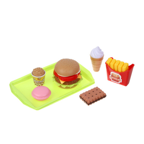 ИГРОЛЕНД Набор игровой "Кафе", 5-9пр., ABS, 19, 5х26х5см, 3 дизайна