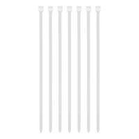 Хомуты, 200 x 4.8 мм, пластиковые, белые, 100 шт Сибртех