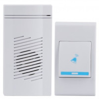 ЭРА звонок беспроводной A05 100м, 32 мелодии, 3хААА/A23 с кнопкой, индик., белый, IP20, BL 6896