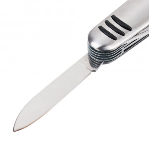 ЕРМАК Нож перочинный, 9 см, многофункциональный, 14 функций, нержавеющая  сталь