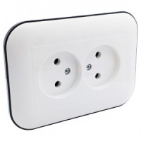 OVIVO роз. СУ 2 мест. LOFT белый/черный 404-010308-908