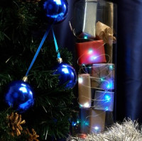 Feron Гирлянда-нить Роса 20LED 2м 5000К (батарейки в компл) 2xCR2032 прозр. шнур IP20 CL588 51440