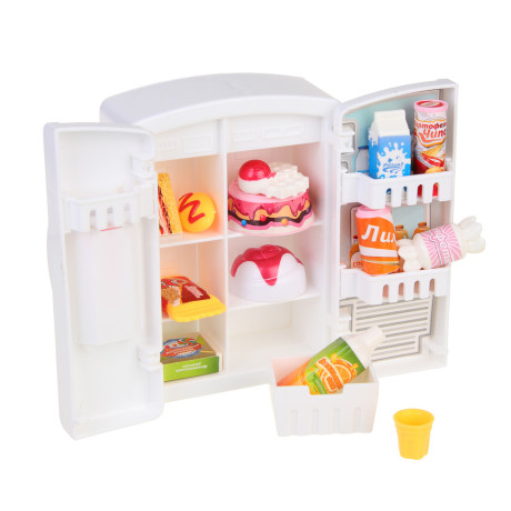 ИГРОЛЕНД Набор игровой, холодильник с продуктами, 24x6,8x24 см, ABS