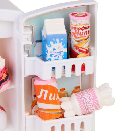 ИГРОЛЕНД Набор игровой, холодильник с продуктами, 24x6,8x24 см, ABS