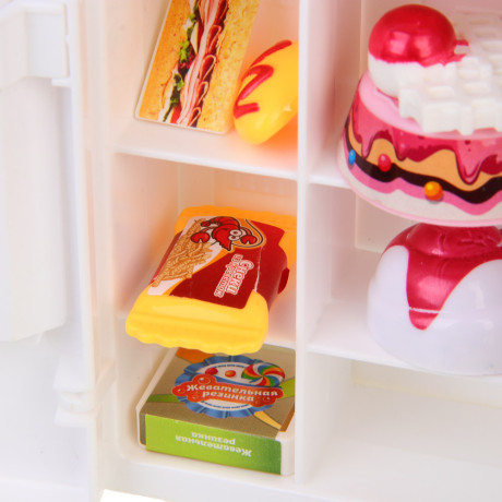 ИГРОЛЕНД Набор игровой, холодильник с продуктами, 24x6,8x24 см, ABS