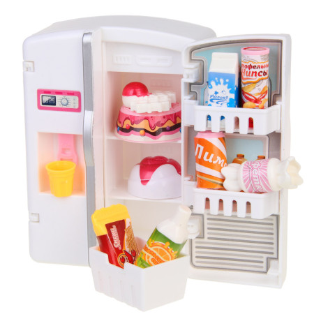 ИГРОЛЕНД Набор игровой, холодильник с продуктами, 24x6,8x24 см, ABS