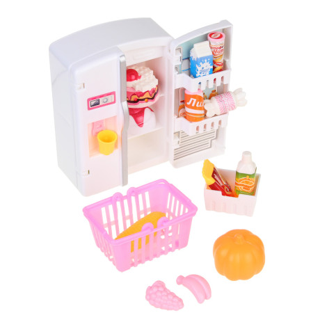 ИГРОЛЕНД Набор игровой, холодильник с продуктами, 24x6,8x24 см, ABS