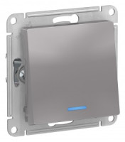 Systeme Electric AtlasDesign мех. выкл.(перекл. проходн) СУ 1 кл. алюм.(пл.осн, инд) ATN000363(10!)