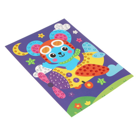 Аппликация из страз ХОББИХИТ, 19х26см, бумага, пластик